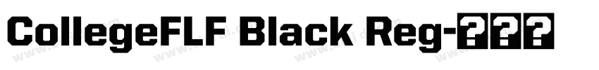 CollegeFLF Black Reg字体转换